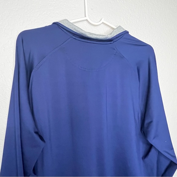 Lands' End Navy Blue Quarter-Zip Pullover Thin Material Size Large 42-44 - Picture 10 of 14